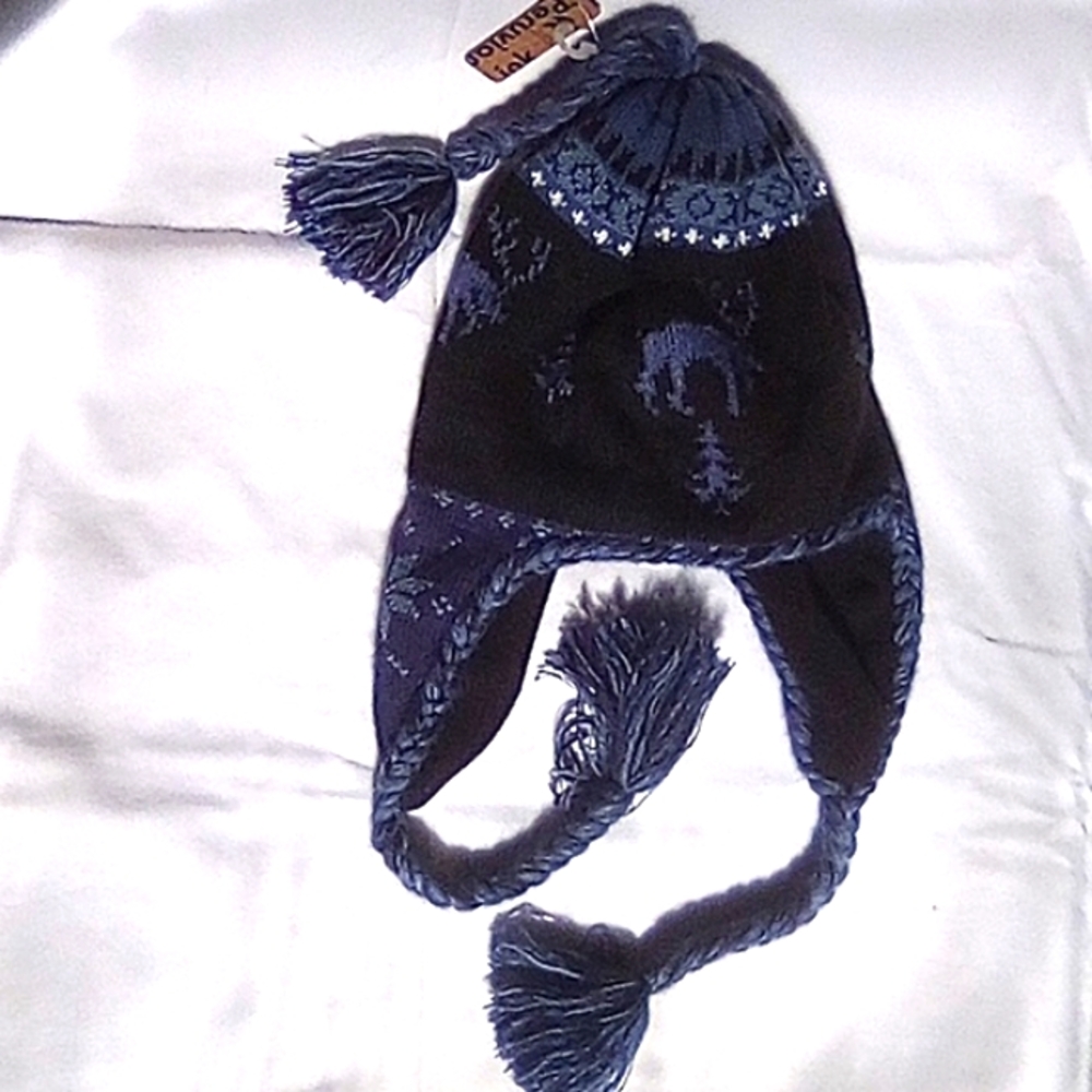 Peruvian Alpaca Winter Hat with ear flaps